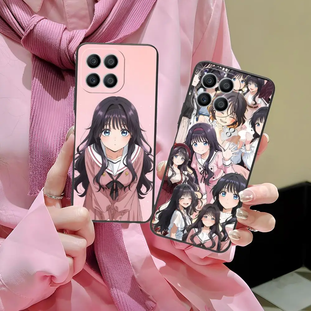 Фото Чехол для телефона с изображением аниме Waguri Kaoruko для Honor 90 80 70 60 50 30 20 10 9 8 7 Pro S SE Lite 5G, мягкий противоударный чехол из ТПУ №5