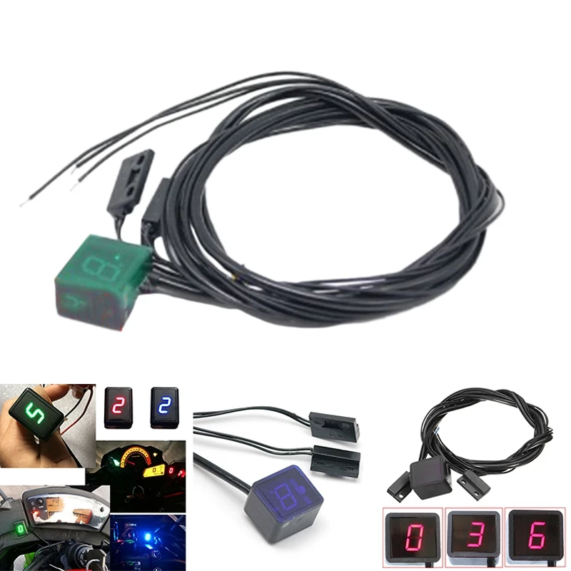 

Motorcycle Universal LED Gear Display Switch Digital Gear Indicator Motorcycle Gear Sensor
