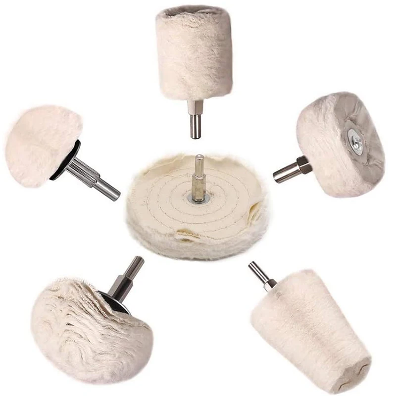 

HOT SALE 6 Pcs Polishing Wheel, Buffing Wheel Pad Polishing Column For Aluminum Stainless Steel Jewelry