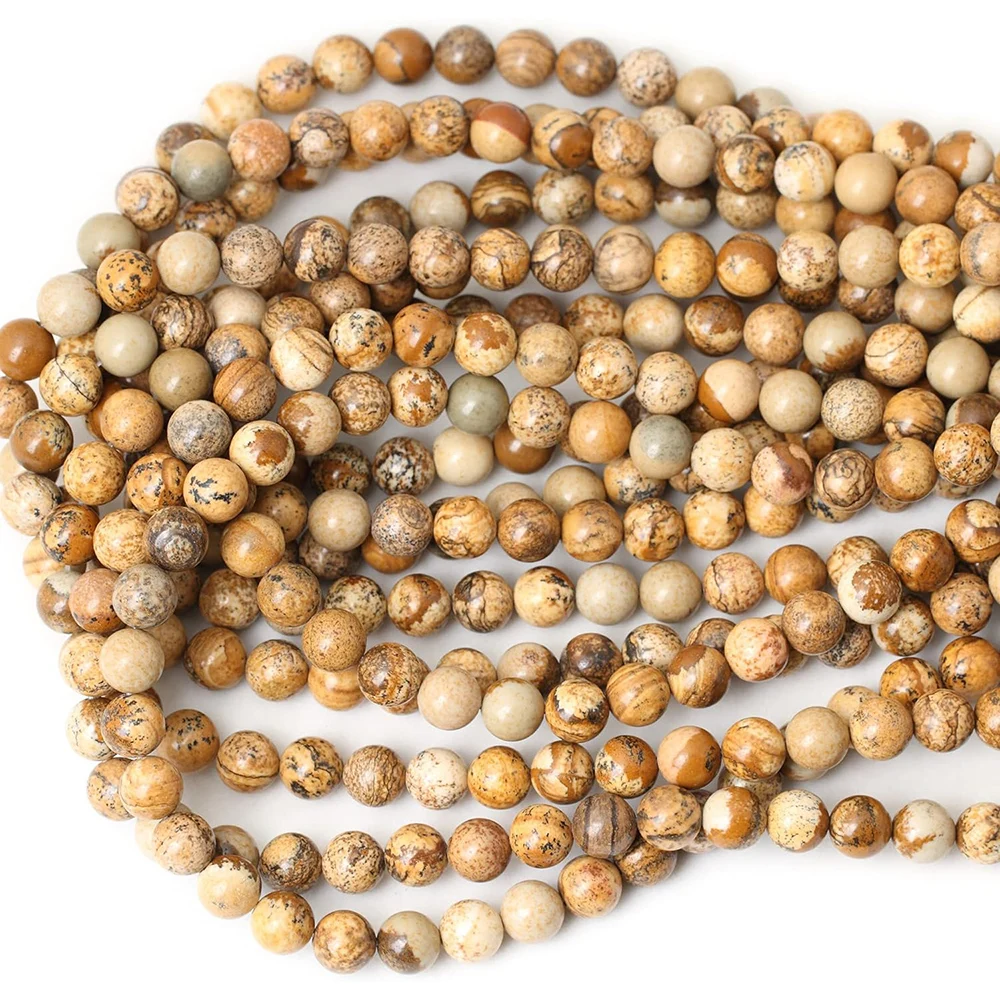 Бусины из натуральной яшмы круглые бусины 15 дюймов ниток хрусталя для