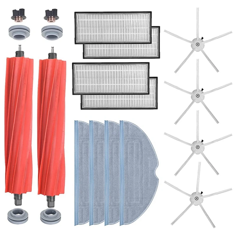 

Accessories Kit for Roborock S7 S7 Plus T7S T7S Plus Robot Vacuum Cleaner with Main Side Brushes, Mop Cloth, Hepa Filter