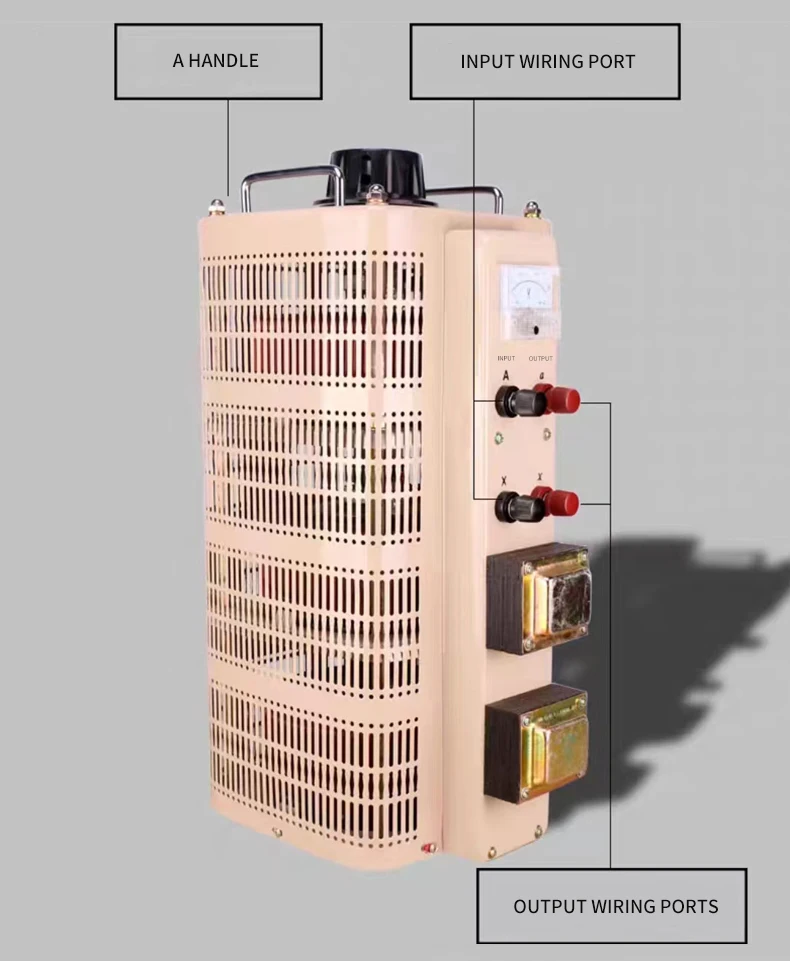 Фото Регулятор напряжения Custom TDGC2-20KVA 0-300В с регулируемым напряжением, однофазный, 100% медные контакты, для лабораторного контроля температуры №5