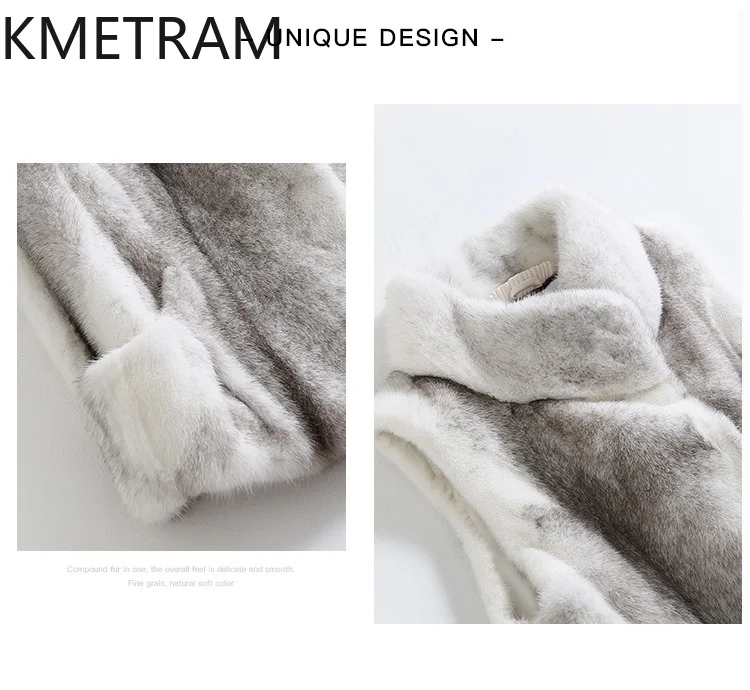 Шуба женская из натурального меха норки роскошная Короткая Меховая куртка без