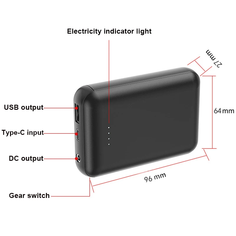 Power Bank 10000 мАч для обогревателя
