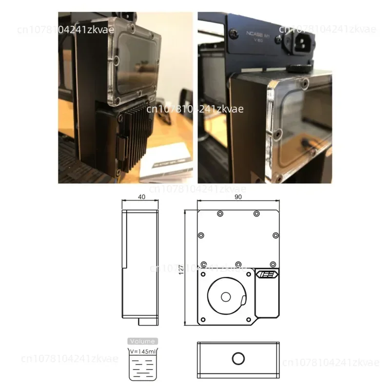 Резервуар для воды с водяным насосом Chasis M1 V4 V5 V6 - черный