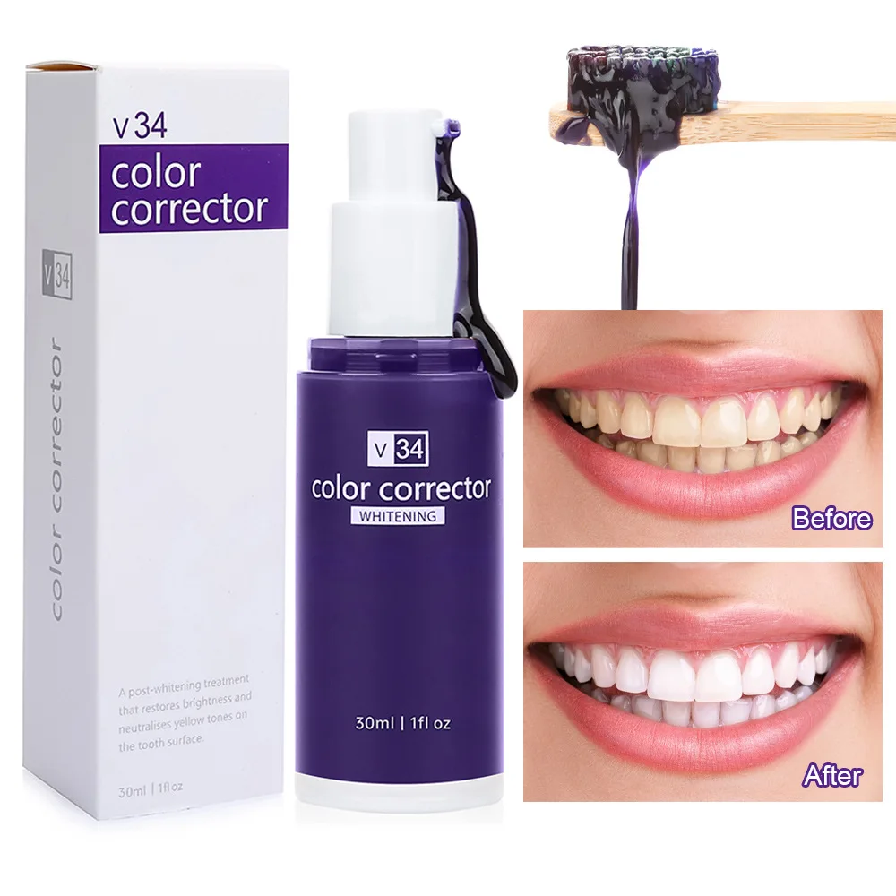 

30ML Tooth Whitening Essences Efficient Teeth Brighten Cleaning Toothpaste Refreshing Breath Teeth Cleaneror For Women Men