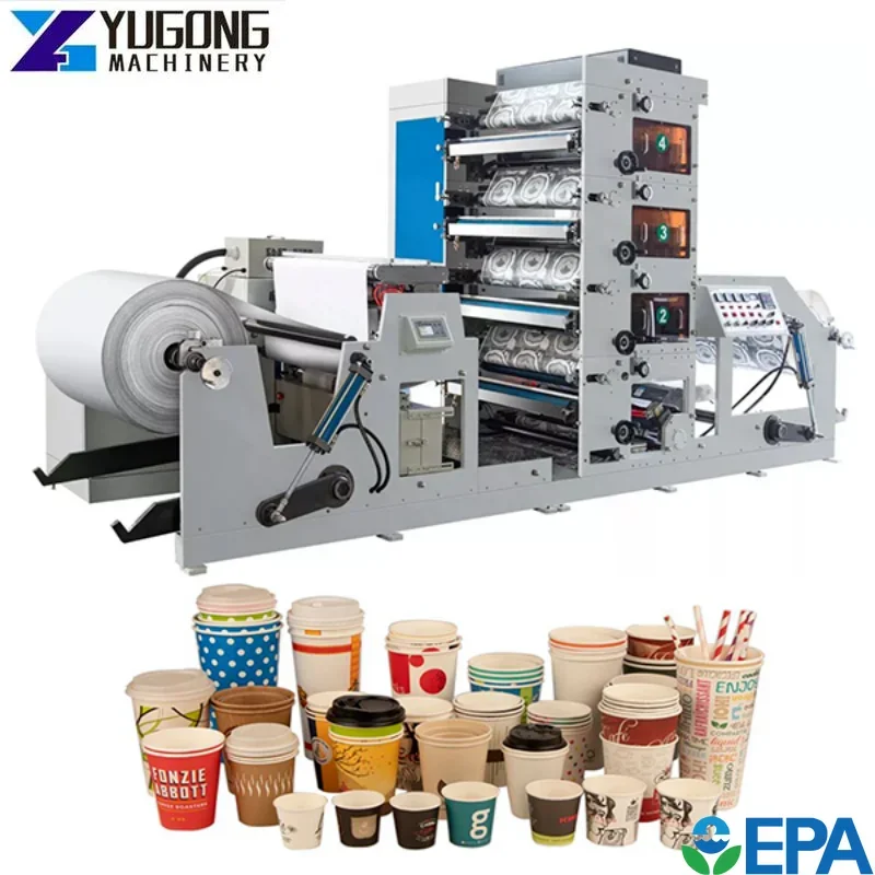 Китай EXW Цена машина для флексографического принтера рулон 4 цветных бумажных