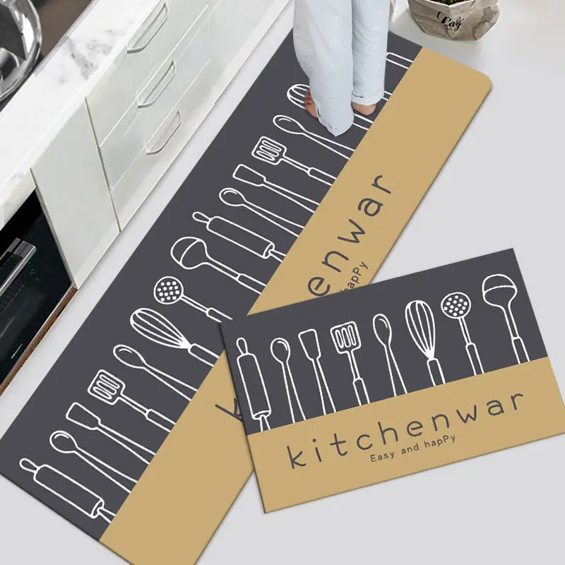 

Kitchen Mats Anti slip Bathroom Carpet Soft Bedroom Floor Mat Living Room Area Rug Washable Absorbent Outdoor Entrance Doormat