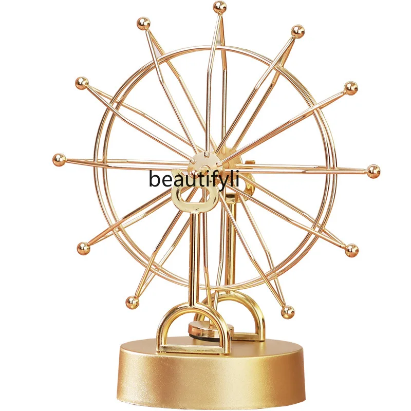 

zq Creative Nordic Personalized Ferris Wheel Rotating Decoration Home Living Room Bedroom Decorations Gift