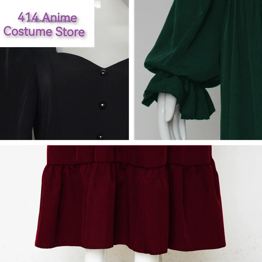 Аниме Средневековый Ретро Готический V-образным Вырезом Длинное Косплей