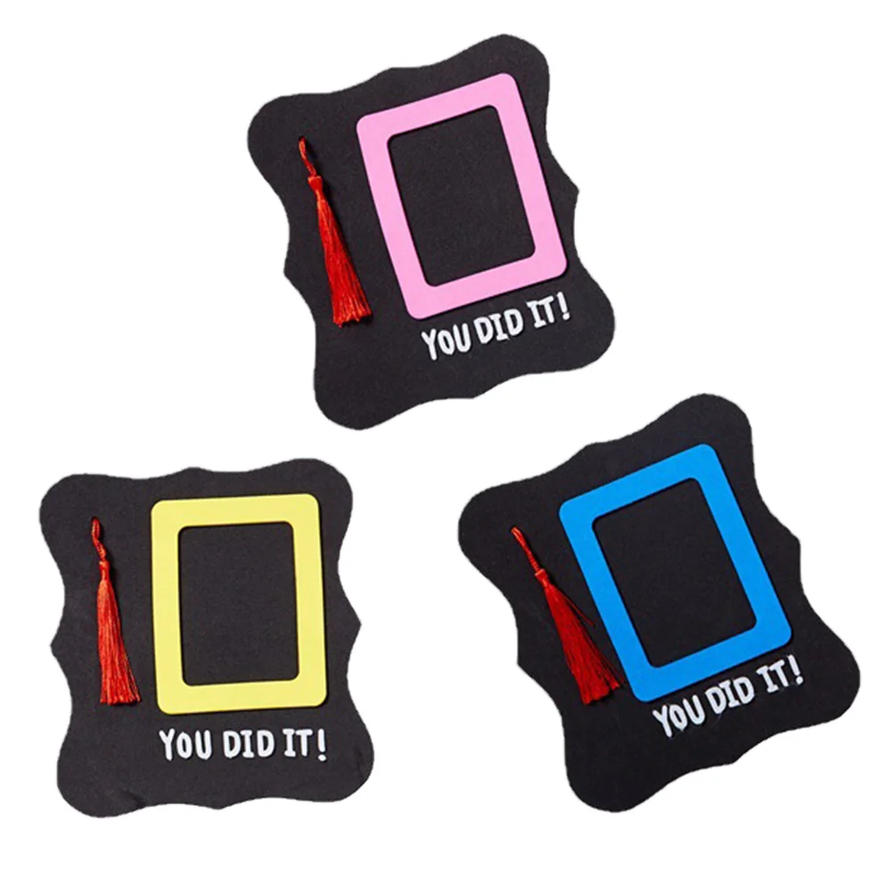 

3 sets of Kids DIY Photo Holders Photo Frame Making Materials DIY Supply