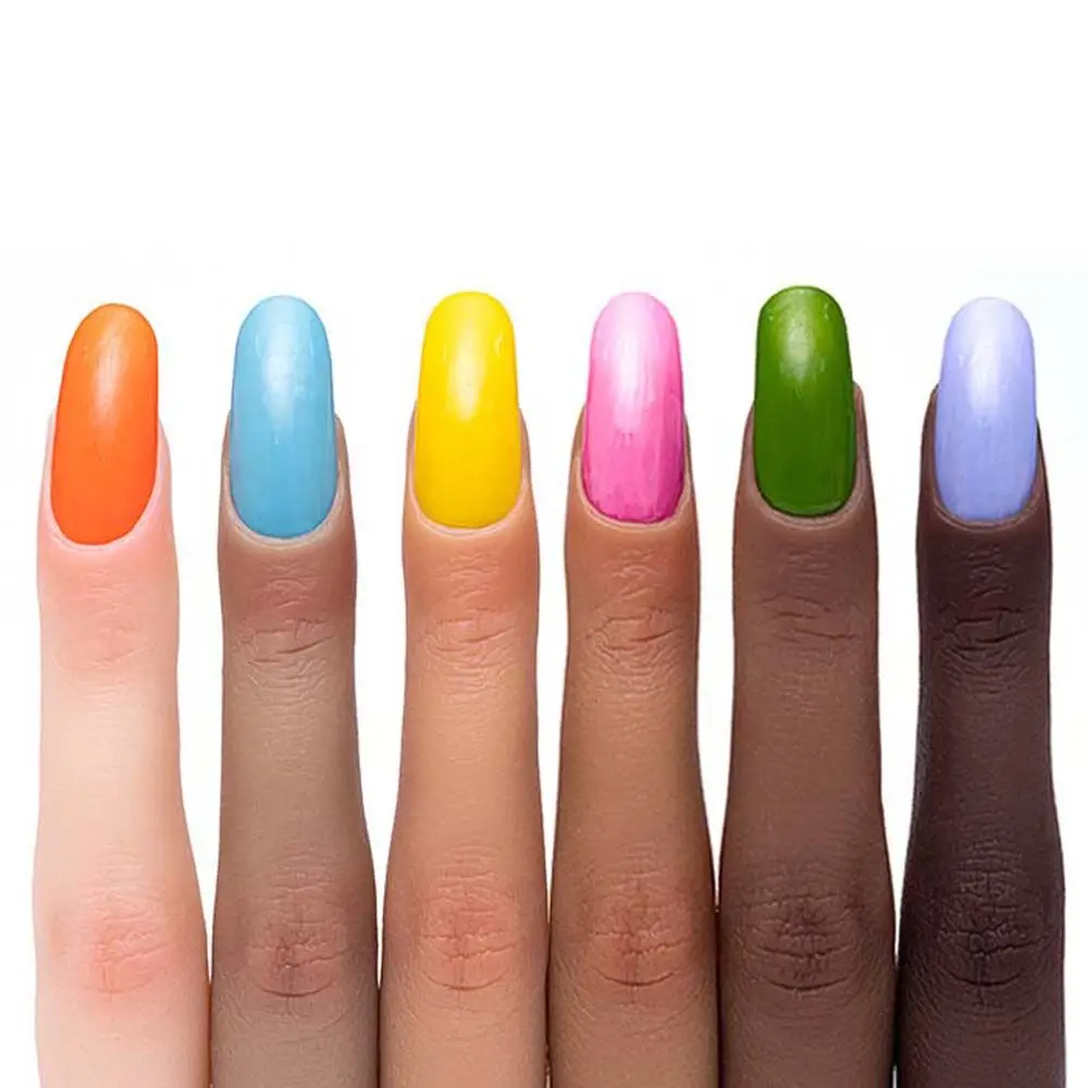 

Silicone manicure practice hand model foreign trade belt joints can be bent matching nail piece fake hand model silicone finger