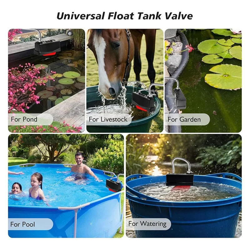 Поплавковый клапан для водяного желоба поплавковый резервуара скота 2 шт.