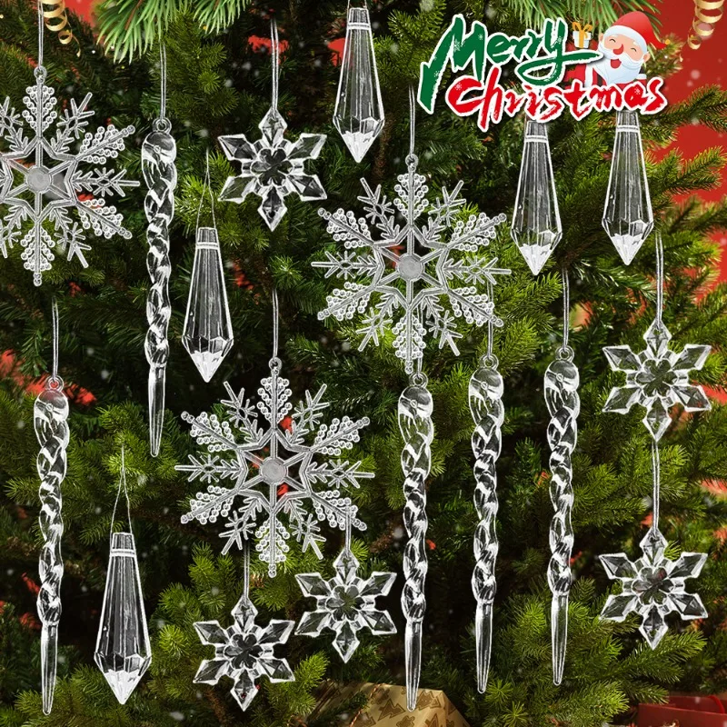 Хрустальные рождественские украшения для ёлочных украшений