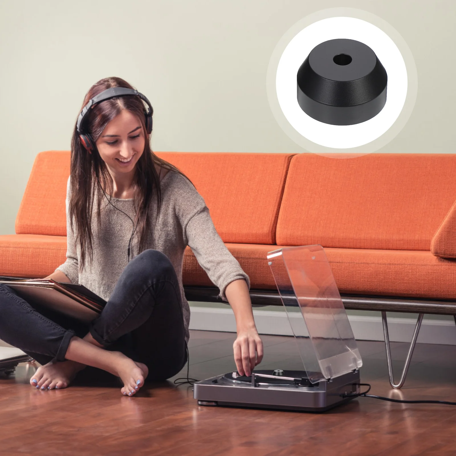 

Adapter Record Vinyl Inch Dome Rpm Accessory Turntable Metal 7 Single Adaptor Aluminum Insert