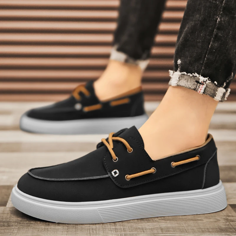 

Мужские классические туфли без шнуровки Docksides, брендовые дизайнерские лоферы на плоской подошве, мужские повседневные туфли, 2023