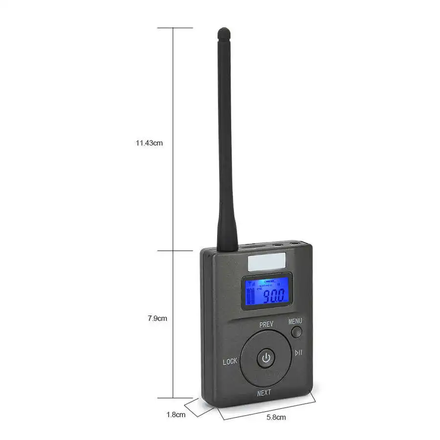 Портативный беспроводной FM-передатчик 3 5 мм с низким энергопотреблением