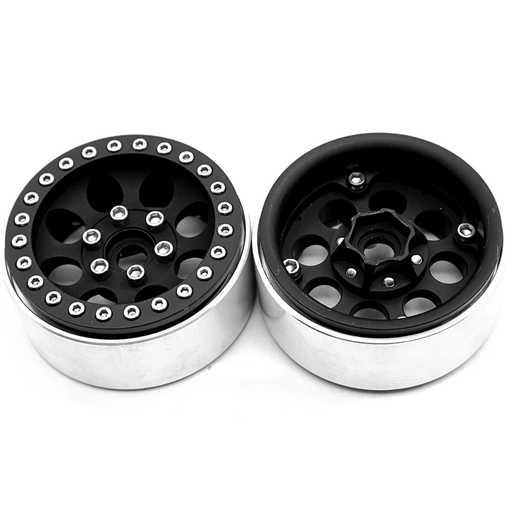 AXSPEED 4 шт./лот алюминиевый сплав 1/10 RC Crawler 1 9 &quotBeadlock Колесные диски ступицы для SCX10