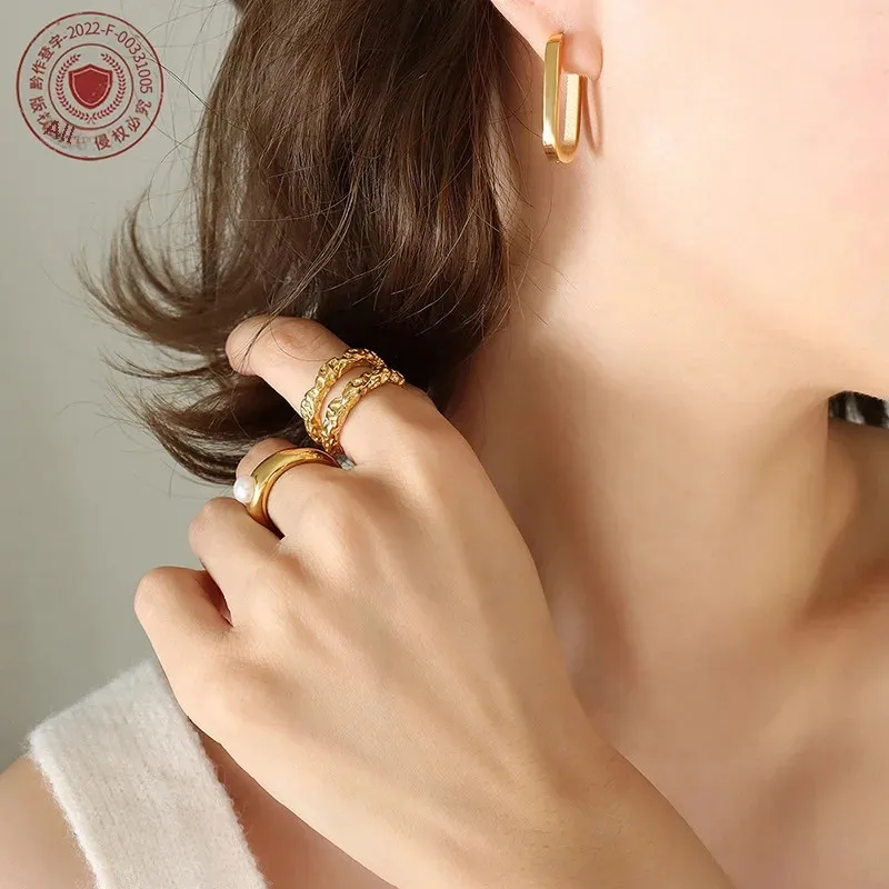 Корейские Dongdaemun осень/зима геометрические овальные прямоугольные серьги