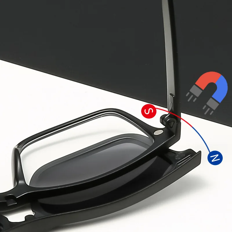 Мужские и женские очки для чтения VCKA 6 в 1 маленькие поляризационные квадратные с