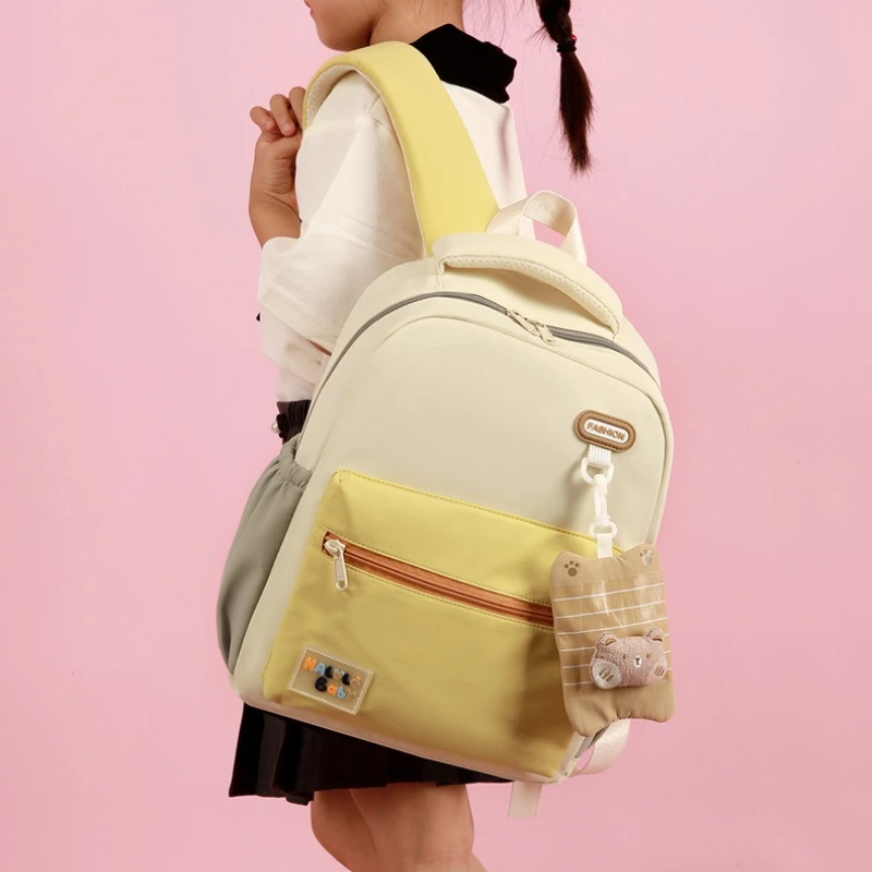 Фото Новый детский милый рюкзак Kawaii для школы, модный рюкзак с героями мультфильмов для мальчиков и девочек, сумка для книг для учащихся начальной школы, легкие детские рюкзаки №5