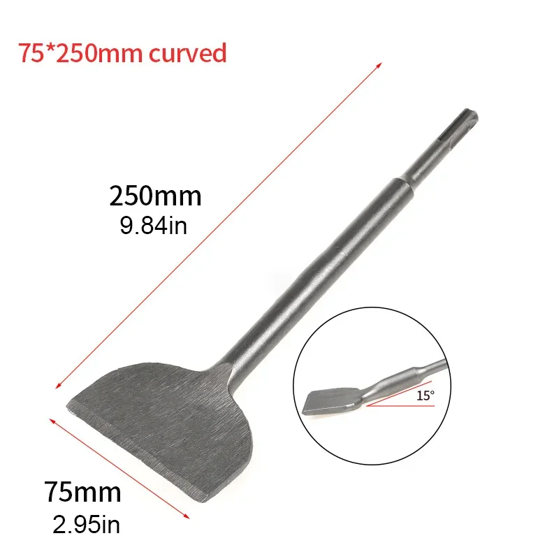 

Долото SDS Plus Плоское долото 15, ° Угловое изогнутое долото 42CrMo для удаления плитки для ударной дрели