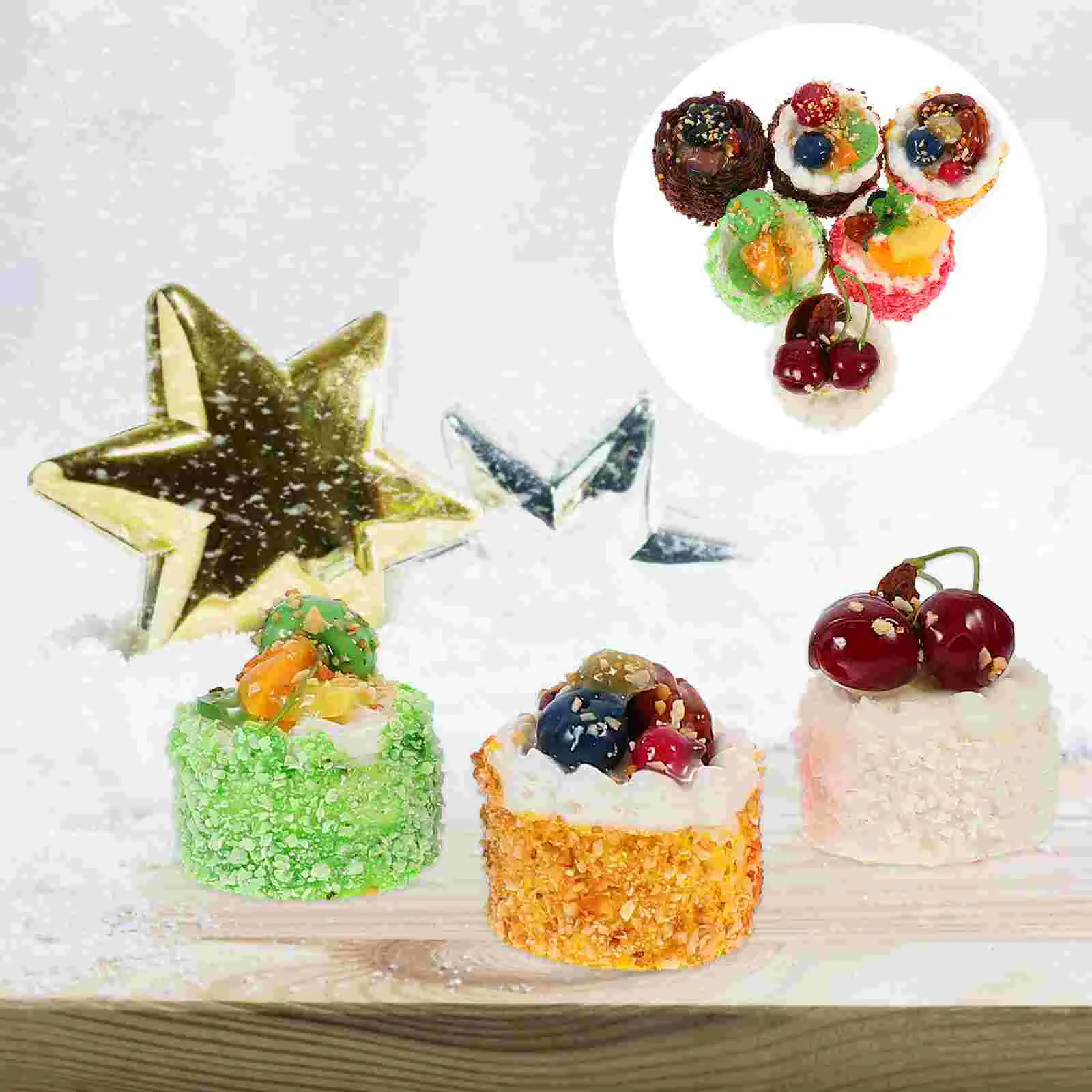 

Cake Fake Modelphoto Simulation Artificial Birthday Prop Props Pu Cakes Displaycupcake Desserts Realistic Dessert Lovely