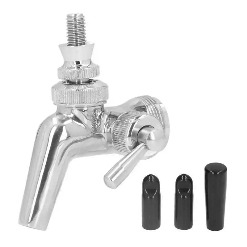 

Beer Control Faucet Stainless Steel Beer Tap Sturdy with Dust Cover for Household