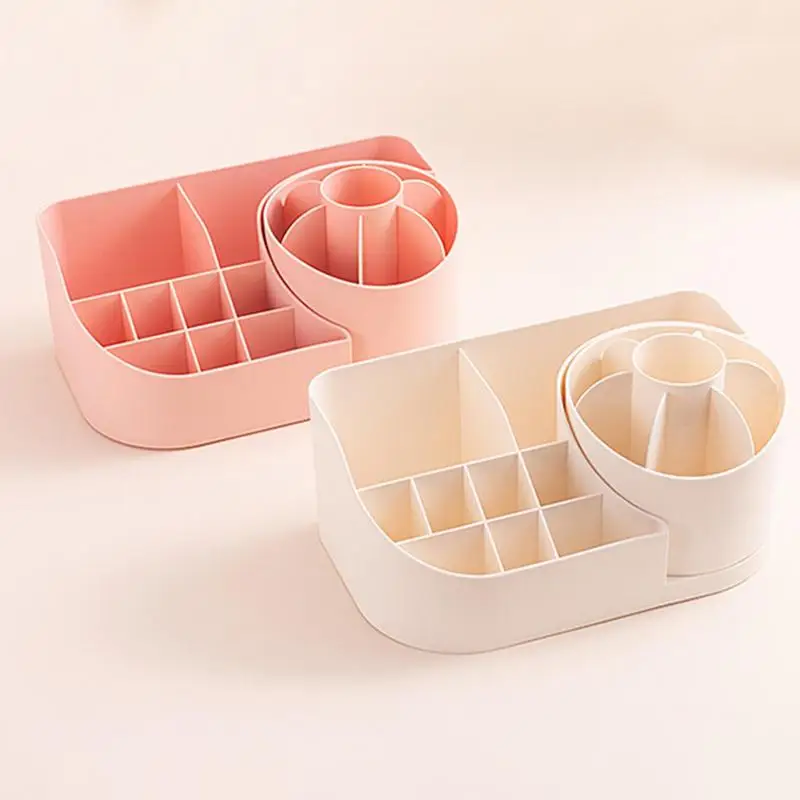 

Makeup Organiser Spinning Display Makeup Storage Lipstick Box With 17 Compartments Desk Organization Bathroom Drawers Home