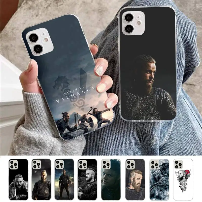

vikings Ragnar Lothbrok Phone Case for iPhone 11 12 13 Mini Pro Max 8 7 6 6S Plus X 5 S SE 2020 XR XS 10 case