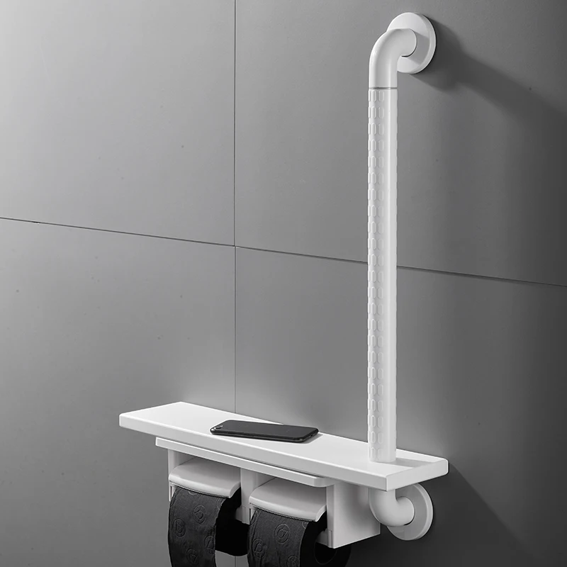 

Safe Help Handrail White Elderly Assistance Stainless Steel Anti Slip Handrail Support Bar Barre De Douche Bathroom Furniture