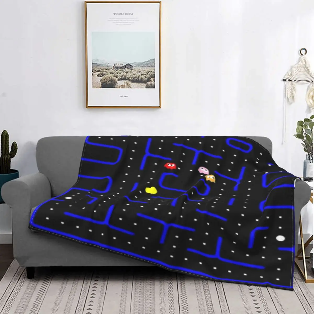 

Pacman Knitted Blanket Blanket With Flowers Bed Blankets Bed Covers Plaid On The Corner Sofa Bed Cover 240 Flannel Blanket
