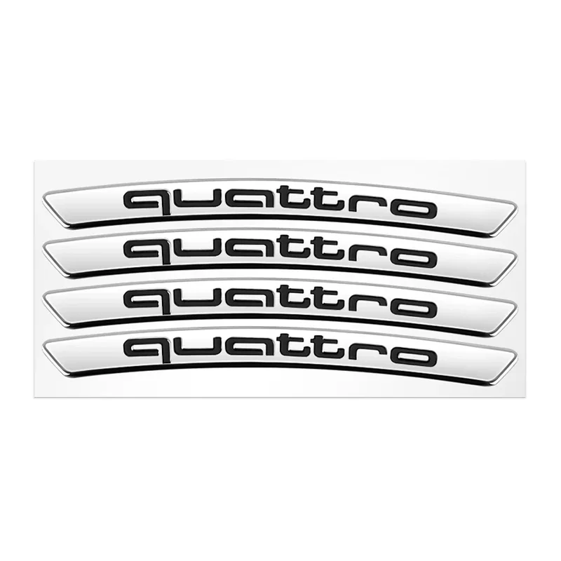 

4 шт. алюминиевые автомобильные значки на ступицу колеса, наклейки, аксессуары для стайлинга для Audi Sline quattro A4 B6 B8 S1 S2 S3 S4 S5 S6 A1 A3 A6