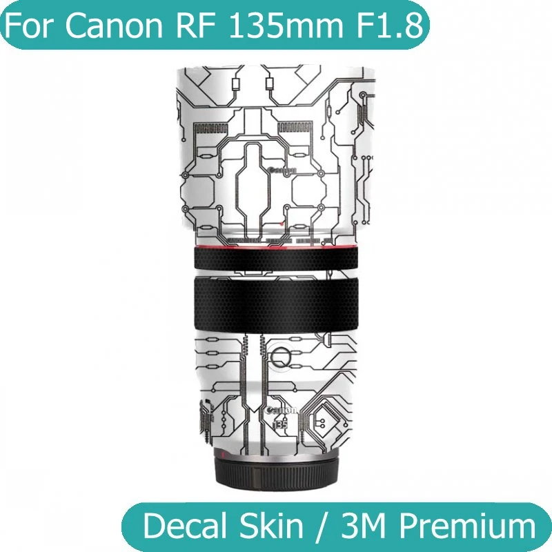 

Виниловая пленка для Canon RF 135 мм F1.8 L IS USM, Защитная Наклейка для корпуса объектива камеры, RF135 135 1,8 F/1,8