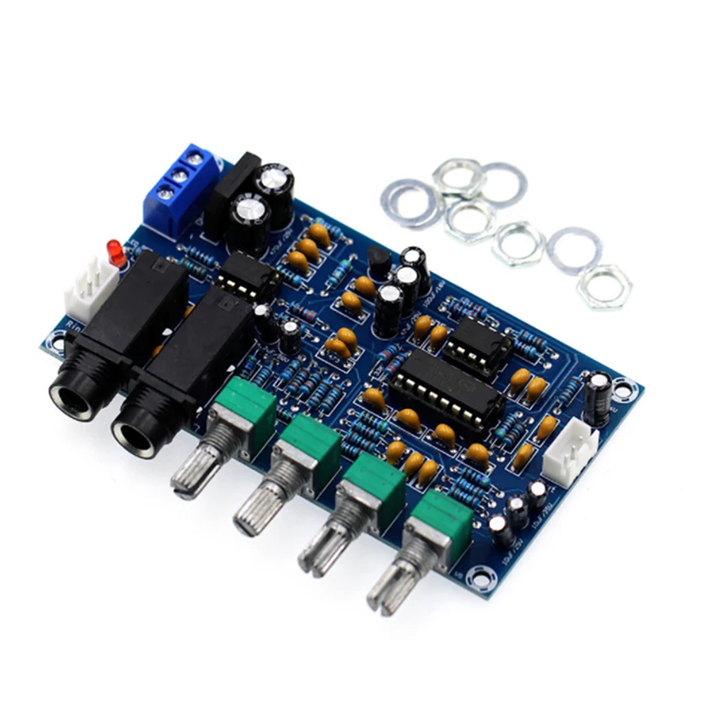 

PT2399 Dual AC12V Digital Microphone Amplifier Board Karaoke Reverberation Board, Dual Power Supply AC12V,M173,100*57*17MM