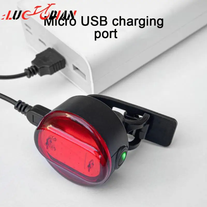 

Lightweight Wide-angle Bicycle Tail Lights Lantern Electric Bike Tail Lights Long-distance Road Bike Warning Tail Light Cob