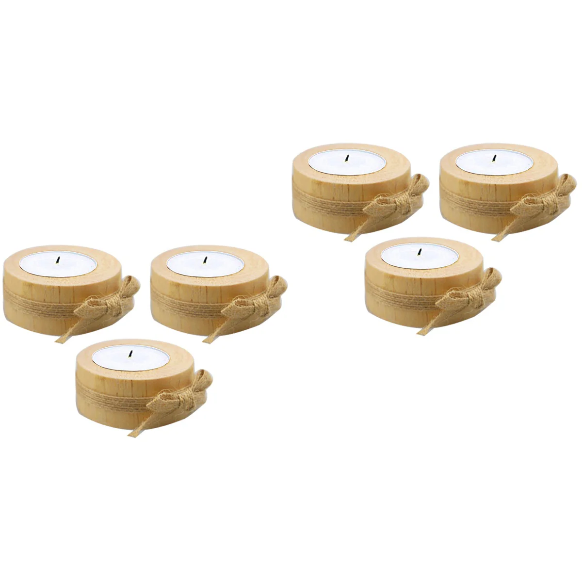 

2x Desk Rack Wooden Holder Decoration Pillar Candlestick Succulent Planter Succulent Pots Wood Holder