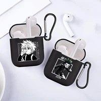 hunter x hunter 3 anime soft earphone charging case for apple airpods 2 1 case black silicone protective cover for air pods pro
