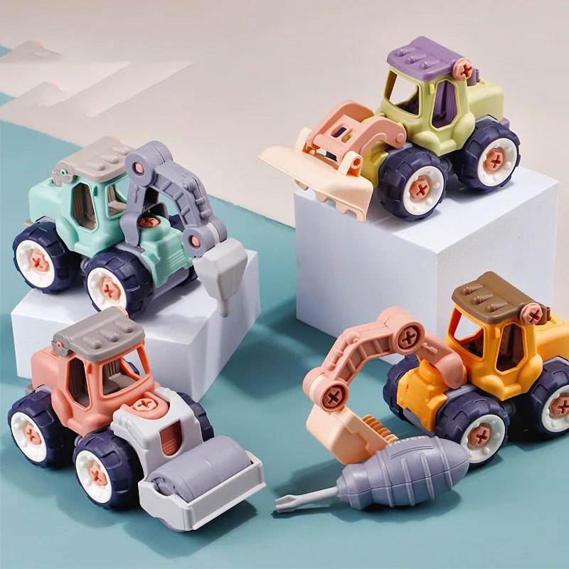 

DIY Nut Disassembly Project Car Screw Nut Toy Excavator Bulldozer Truck Model Early Childhood Education Tool Toy