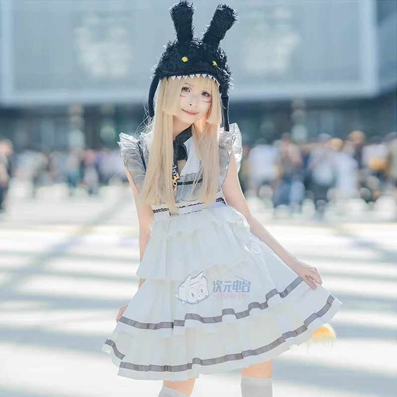 Женский костюм для косплея аниме финальная фантазия принцессы с оборками без