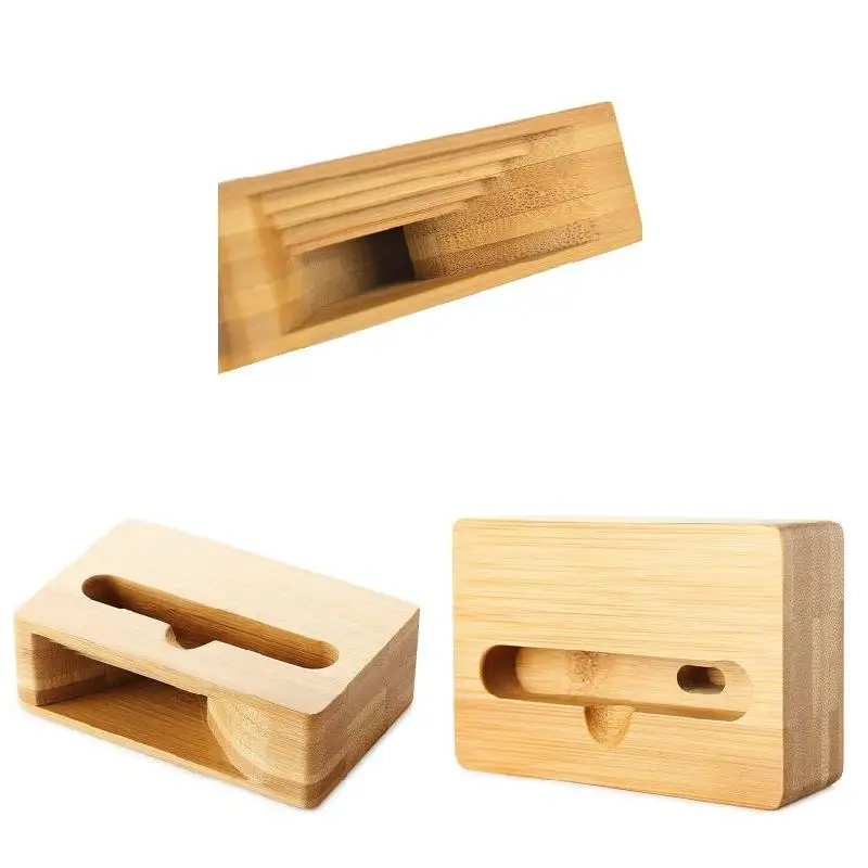 Держатель для динамика бамбуковый усилитель звука деревянные держатели