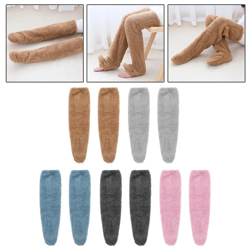 

Leg Warmers Knee Protection For Elderly Knee-High Socks Thickening Leg Joint Protection Cold Stockings For Air Conditioning T8A6