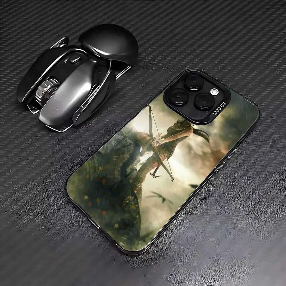 Фото Чехол для телефона T-Tomb Cool R-Raider Lara Croft для iPhone 17,16,15,14,13,12,11, Pro Max, Plus Candy Silver Cover №4