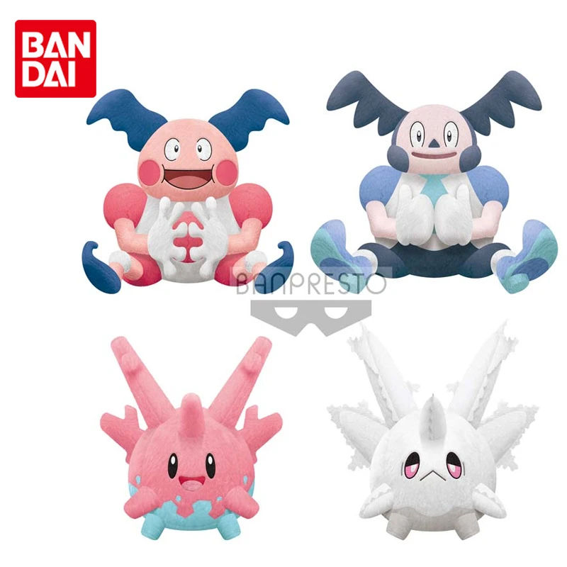 

Bandai Genuine Pokemon Mr.Mime Corsola Plush Dolls PP Cotton Kawaii Cartoon Anime Action Figures Toys Gifts for Kids Boys Girls