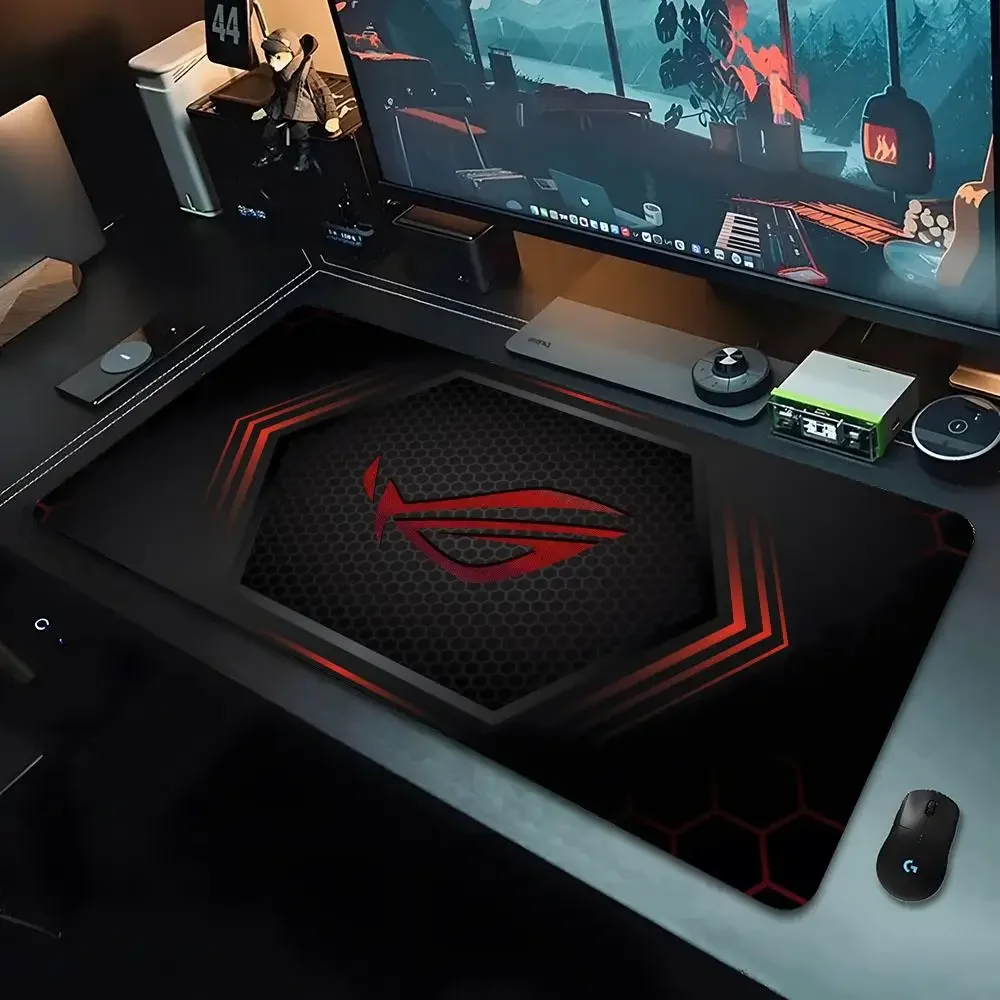 Фото Коврик для мыши ROG ASUS xl Gamer Коврик для мыши Большой коврик для мыши Натуральный каучуковый настольный коврик Анти-ворские настольные коврики для ПК Дизайнерские аксессуары для геймеров №3