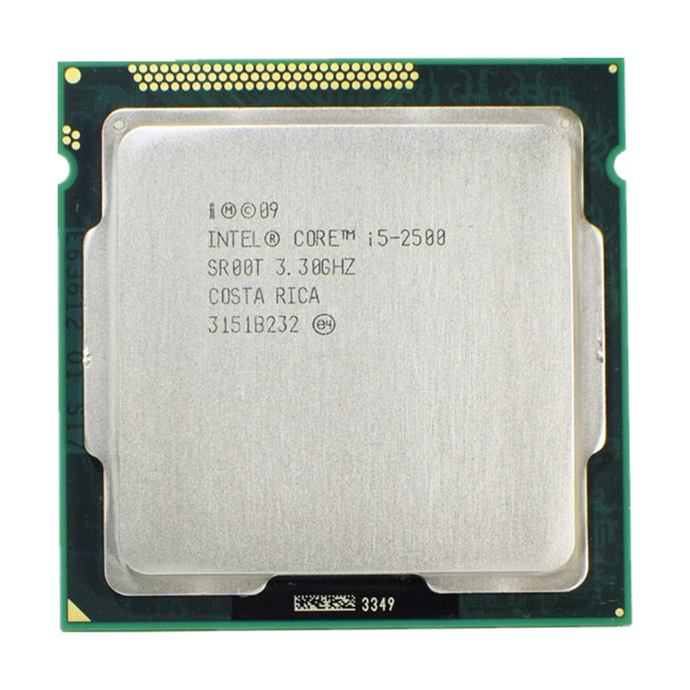 

Процессор Intel Core i5 2500 3,3 ГГц 6M 5.0gt/s LGA1155 SR00T четырехъядерный процессор для настольных компьютеров