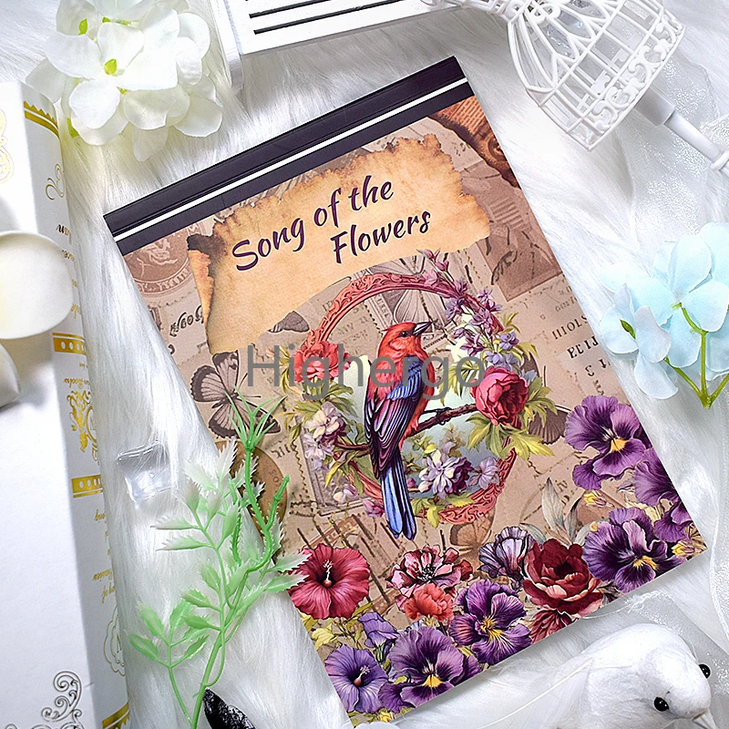 20 листов винтажная наклейка для книг красота девушка цветок эстетика