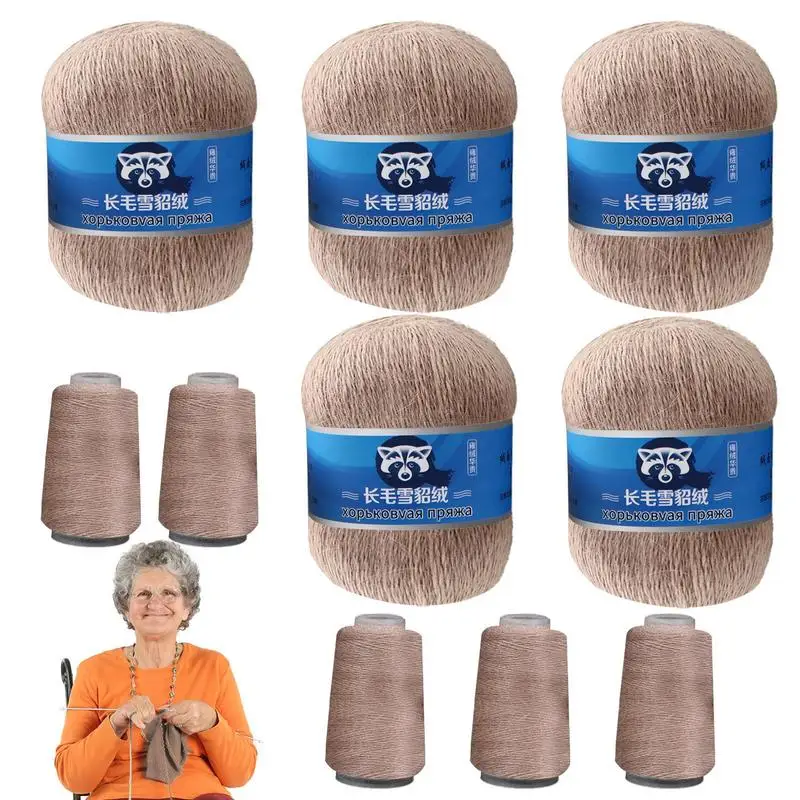 

Кашемировая пряжа для вязания, длинная плюшевая норковая кашемировая пряжа, меховая пушистая норковая кашемировая пряжа для вязания крючк...