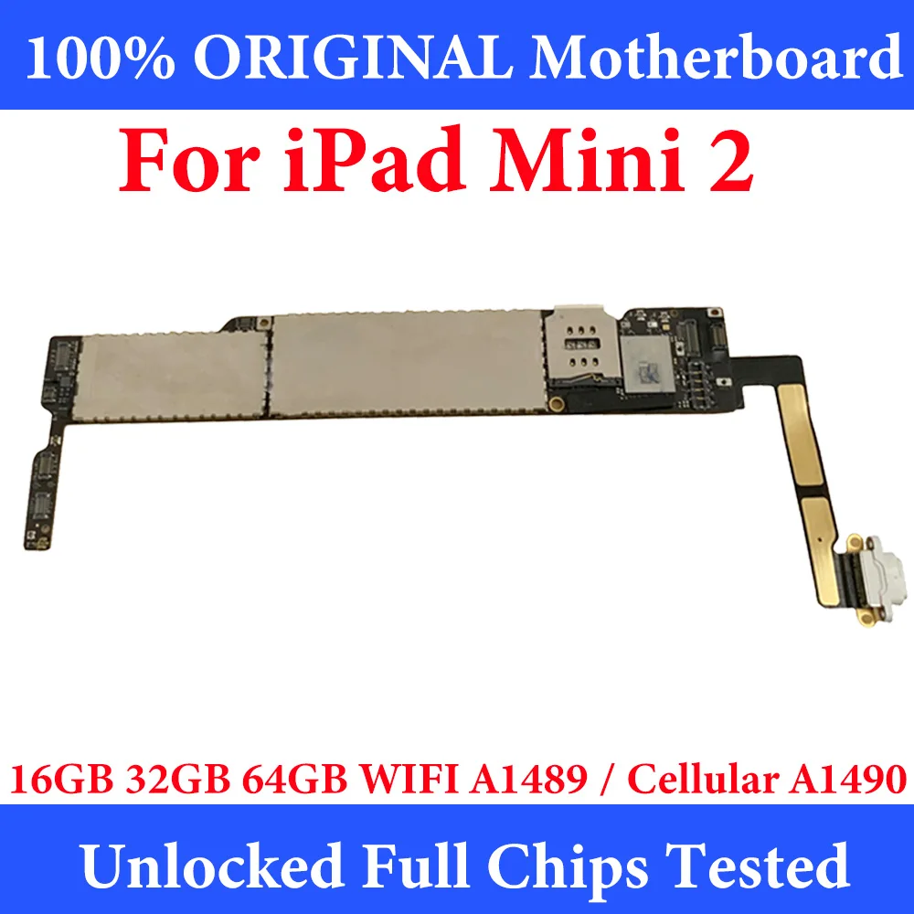 

Wi-Fi Motherboard A1489 3G 1490 Logic Board Working for Apple iPad mini 1 Free SHIPPING Clean iCloud for iPad mini1 Plate