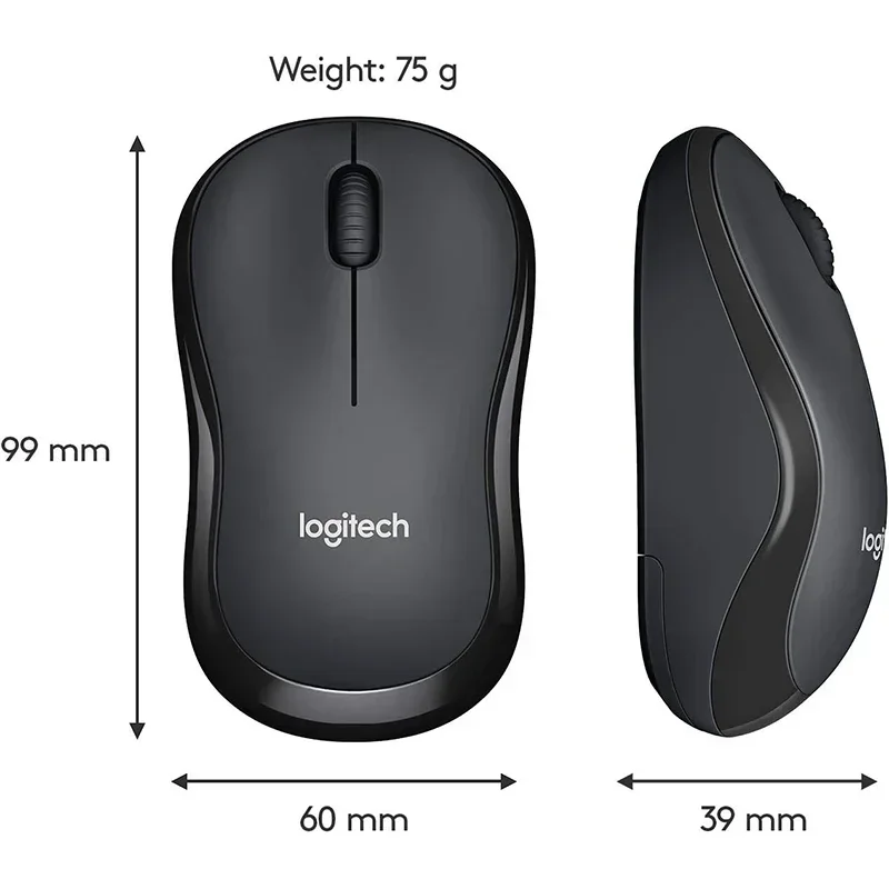 Новая беспроводная мышь Logitech M220, бесшумная мышь 2,4G с USB-приемником, 1000 точек на дюйм, аксессуары для ноутбуков, игровая мышь для ПК, Mac, ноутбука (art.: 3920ca28db57b) - 3920ca28db57b